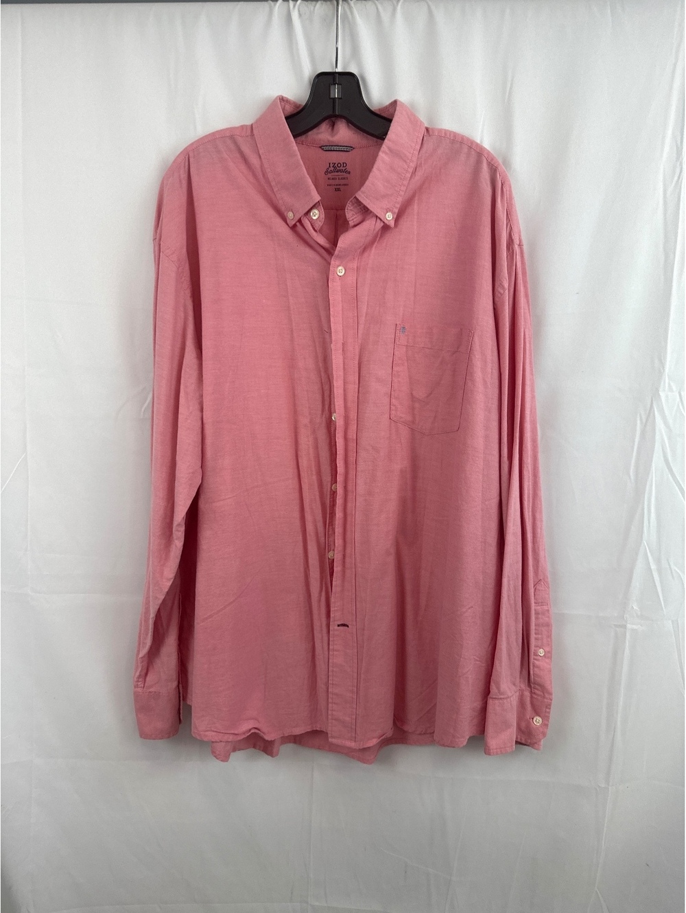 Izod Saltwater Relaxed Classics XXL Pink Button-Down Shirt